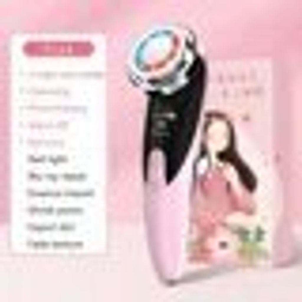 Gesichtsmassage-Faltenentferner mit Mikrostrom-Schönheitsinstrument Anti-Falten-Anti-Aging zur Gesichtsreinigung Tiefenreinigung(Rosa)