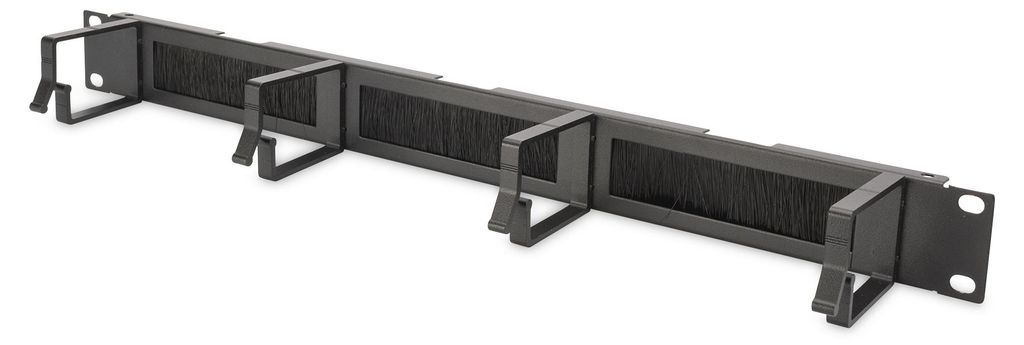 Digitus Organizator kablowy ze szczotką 19" 1U, 4x uchwyty Zdjęcie produktu 