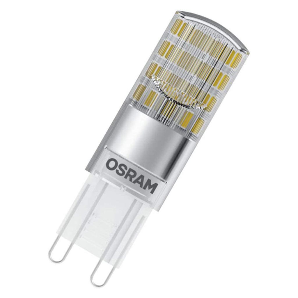 A single OSRAM G9 LED bulb is shown against a white background.