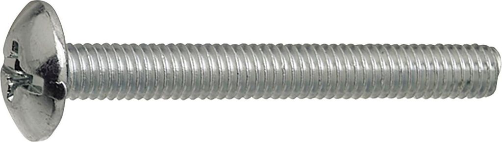 Kombischraube M 6x 60 verzinkt mit Pozidriv Kreuzschlitz und Schlitz