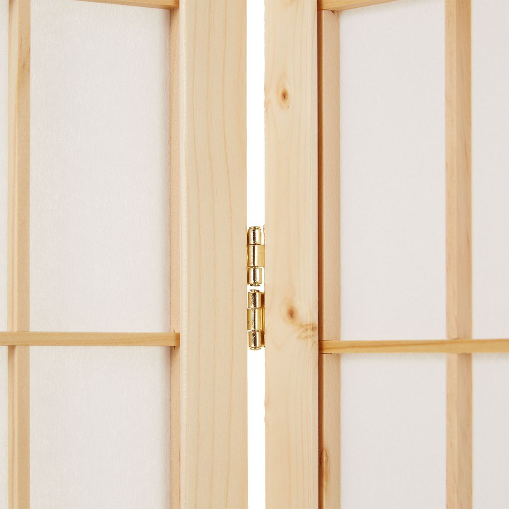 Homestyle4u 75, Paravent Raumteiler 4 teilig, Holz Natur, Produktbild 10