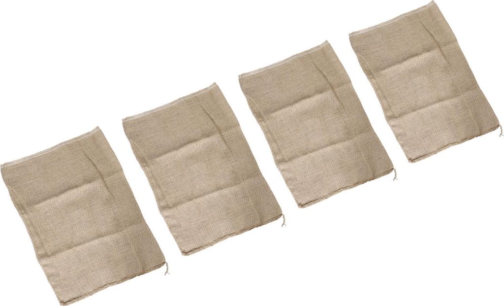 4 Stück wiederverwendbare Jutesäcke Kartoffel- und Zwiebelsäcke zur Aufbewahrung von Gemüse und Lebensmitteln Familienfeier Outdoor-Rasen-Spiel...