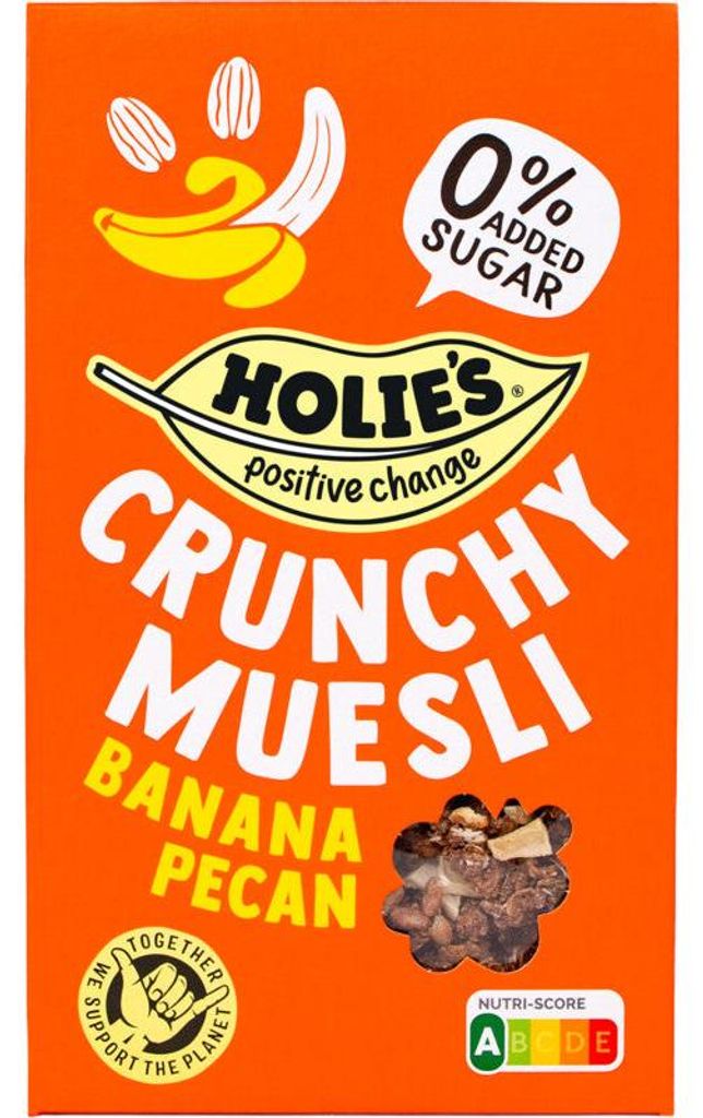 Holie's Crunchy Müsli Banane Pekannuss 400g – Knuspriges Produktbild 