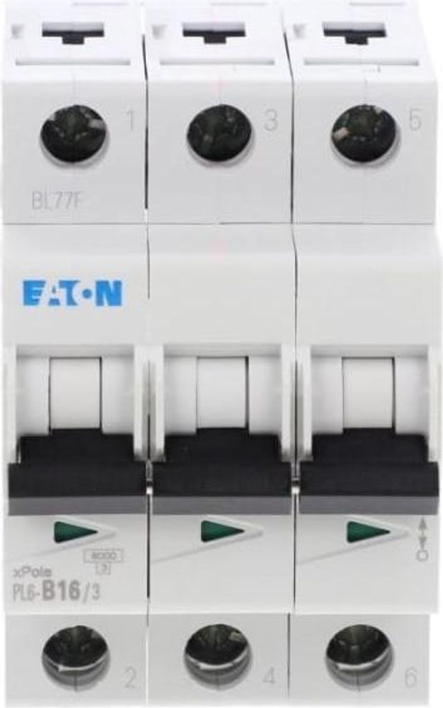 Wyłącznik nadprądowy 3P B 16A 6kA AC PL6-B16/3 286589 Eaton Zdjęcie produktu 