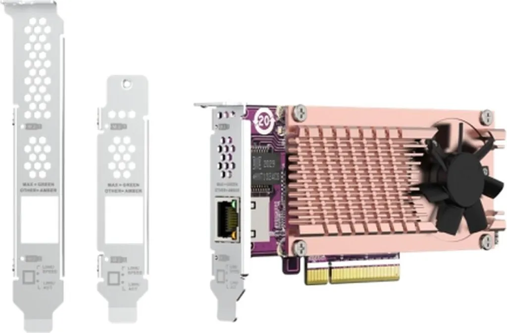 Carte Qnap QM2-2P10G1TB avec Port 10GbE et Double Emplacement SSD M.2 NVMe