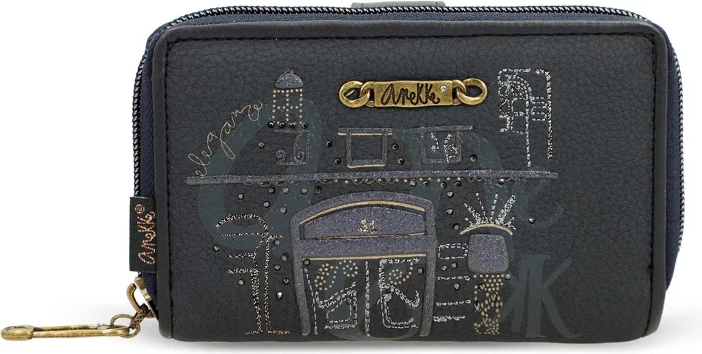 Anekke Boutique Wallet Multicolor Blu Scuro - Portafoglio Donna Elegante