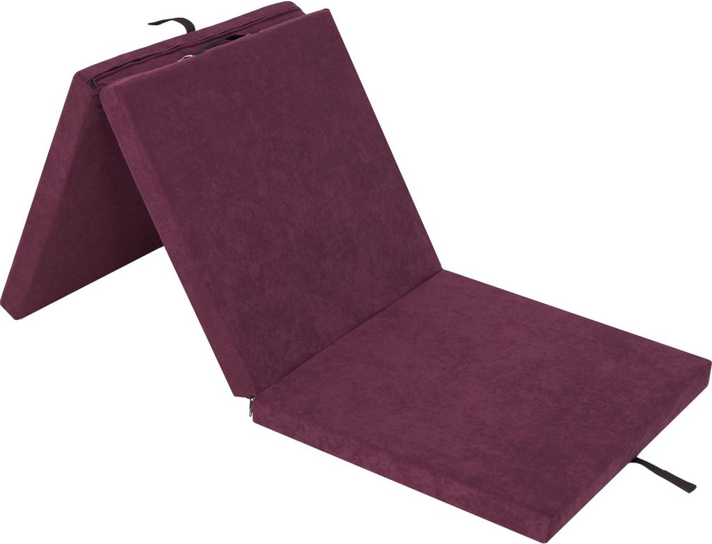 HobbyGarden Klappmatratze Ben – 180×65×6 cm, faltbar, Gästebett & Gymnastikmatte, Aloba Bezug, pflegeleicht & leicht