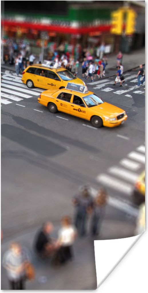 MuchoWow Poster New York - Amerika - Taxi 80x160 cm - Kinderzimmer