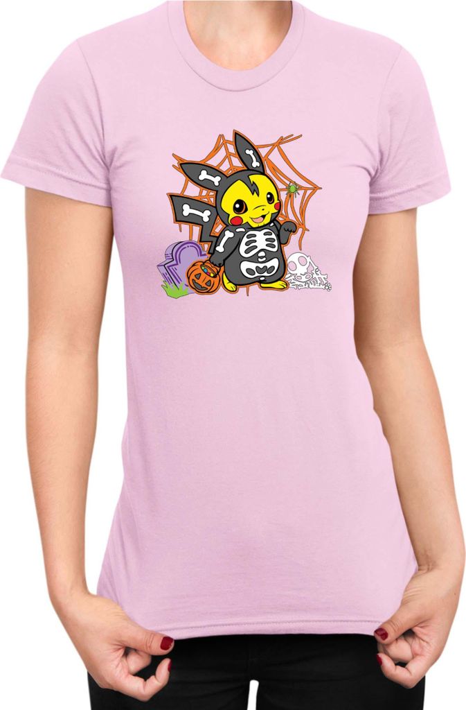 Damen T-Shirt Japan Manga Anime Comics Pokemon 038, Lady M / Hellrosa
