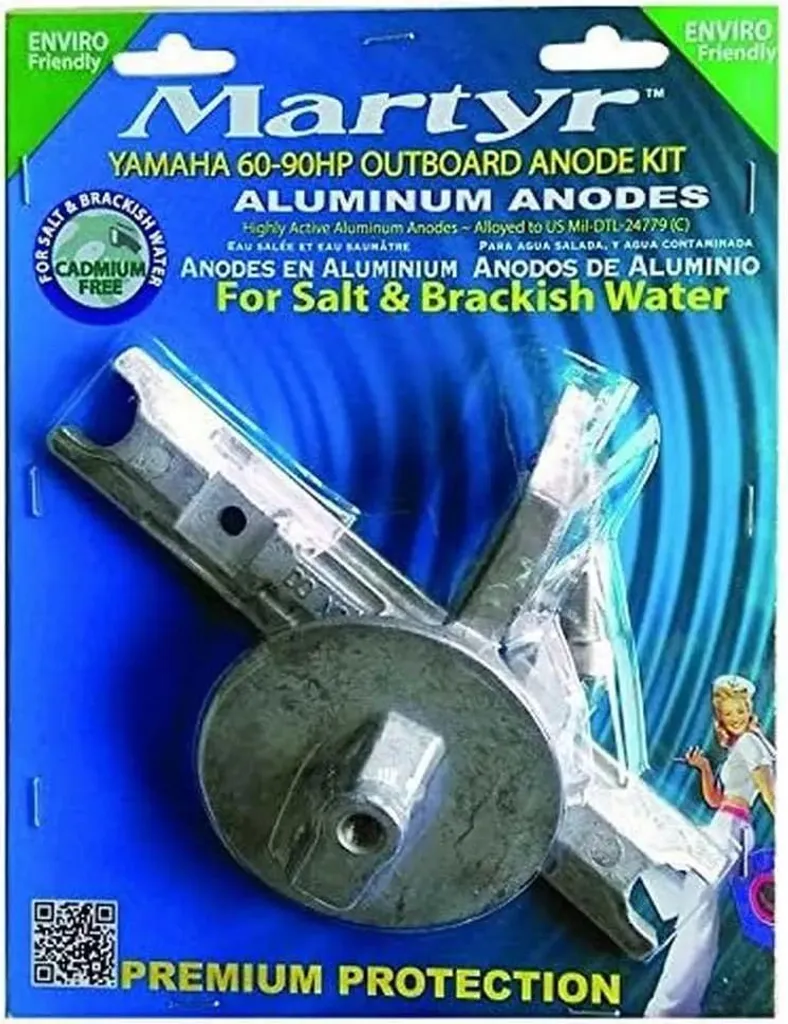 Anode Martyr Aluminium pour Yamaha 60-90 CV Argent - Protection Moteur