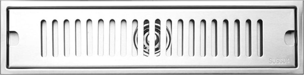 Shower Drain Long Edelstahl Deodorant Removable Floor Drain für Badezimmer Hotel 40cm Middle Draining