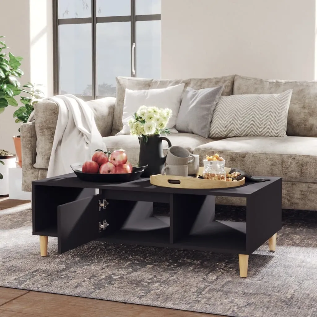 Table Basse rectangulaire Grise en Bois Composite de 103,5 cm Long