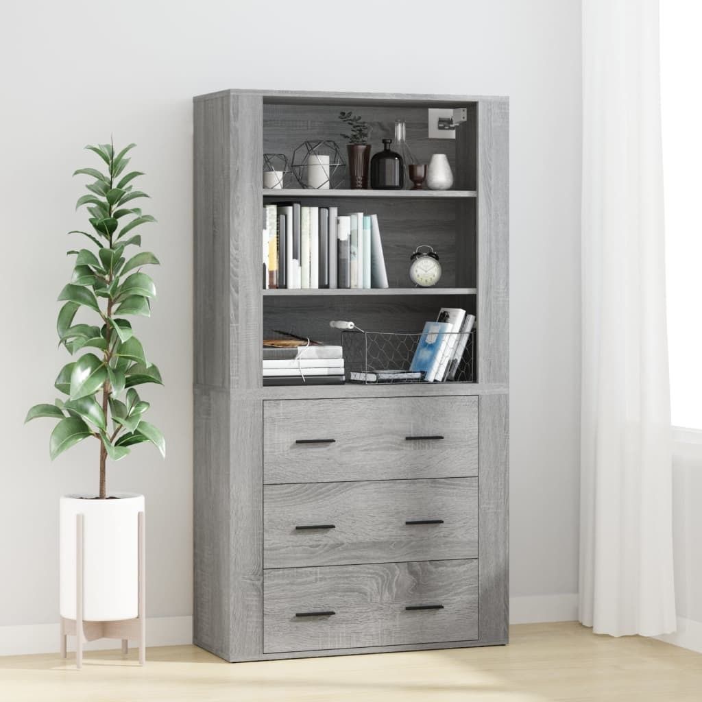Maison Exclusive - Highboard Grau Sonoma Holzwerkstoff
