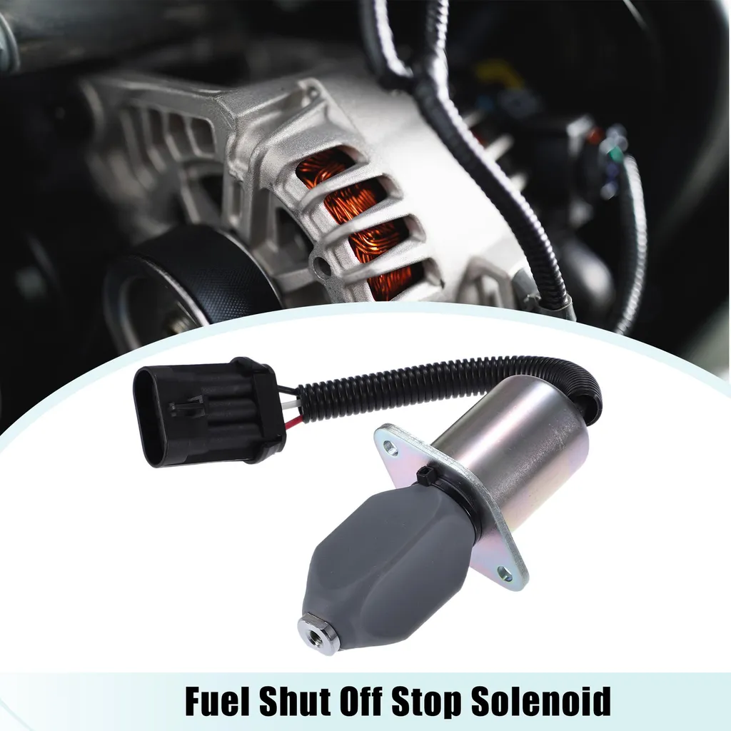 Solénoïde arrêt carburant anti-panne pour mini-chargeur 325 328 331 12V