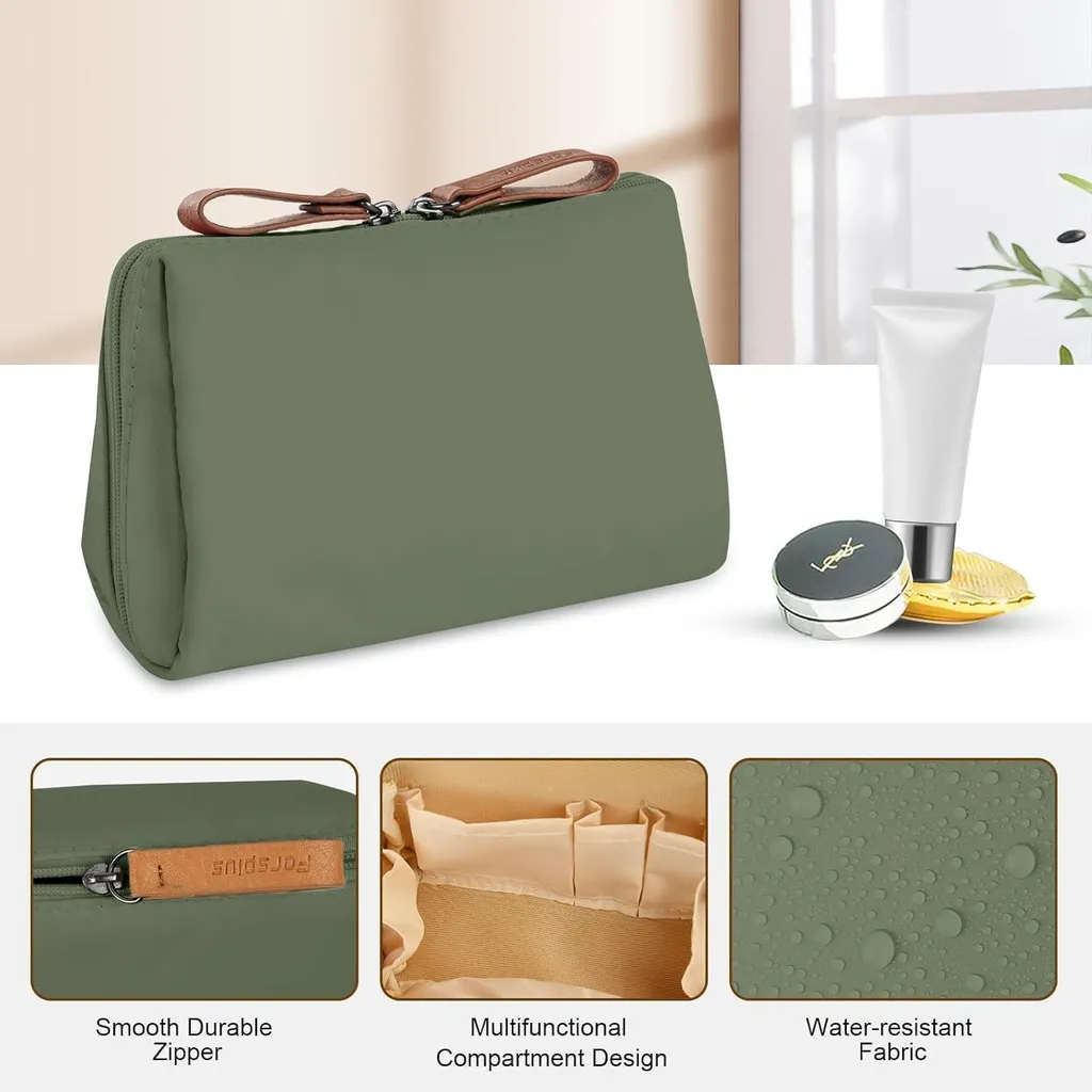 Grand vanity de voyage imperméable Aucuu avec compartiment modulable - 3
