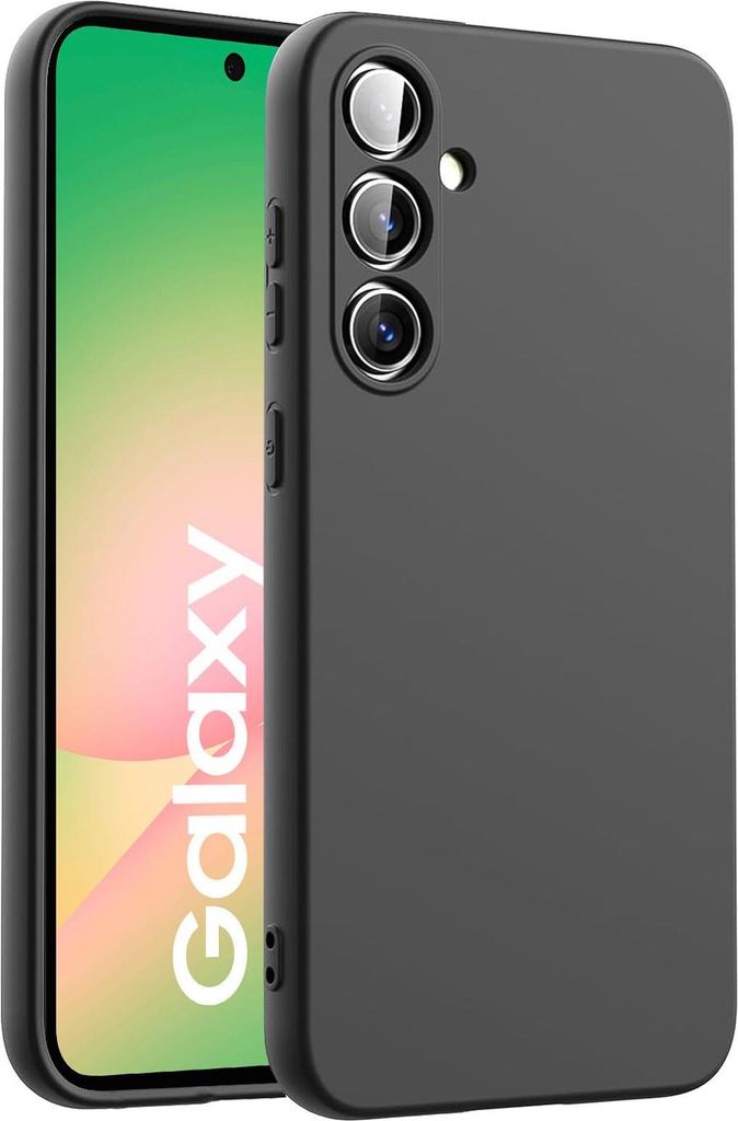 Hülle für Samsung Galaxy A56 5G Handy Schutz Cover Silikon Gel Case Handyhülle, schwarz