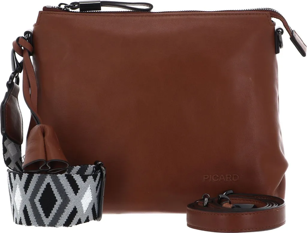 Sac bandoulière Picard Bella cuir Whisky : fini les sacs trop encombrants