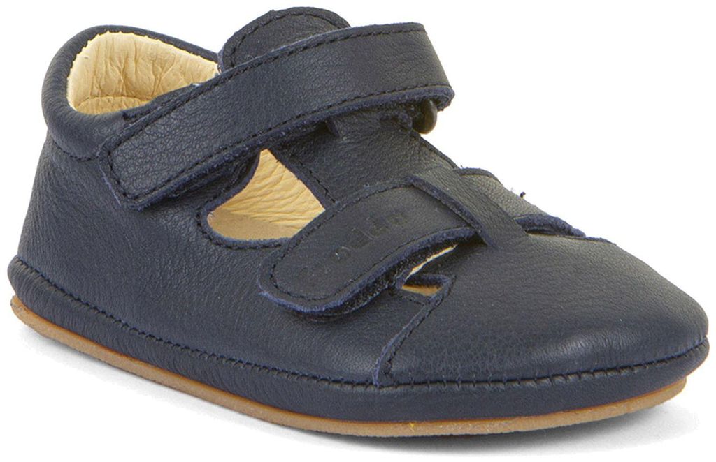 Froddo Barefoot Prewalkers Sandal Baby Erste Barfußschuhe aus Leder Dunkelblau (Dark Blue), G1130023 - Gr. 21