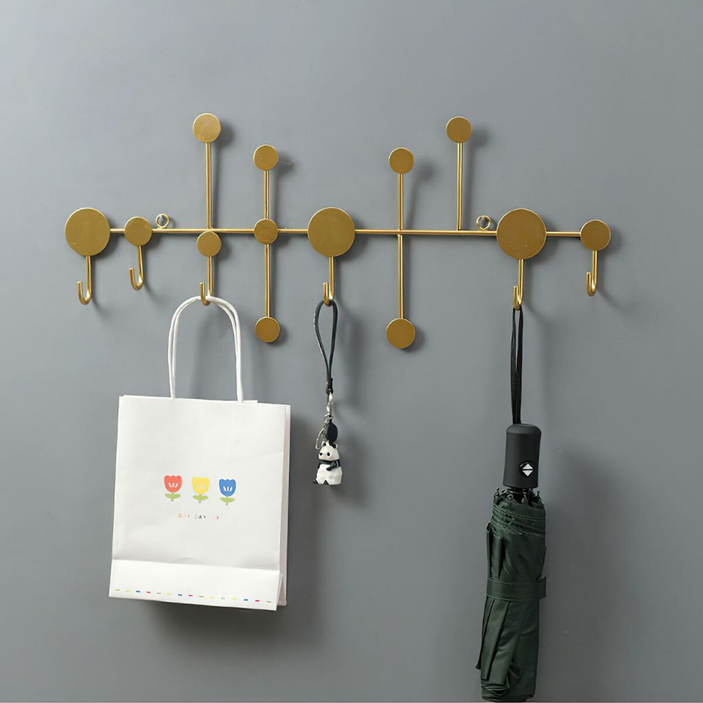 wandhaken für kleidung, platzsparend, modernes eisen-design für jacken, taschen und accessoires, ideale wanddekoration für jedes zuhause.