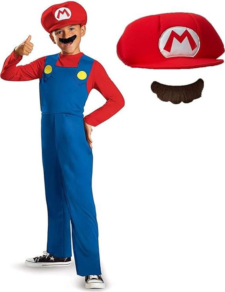 Nintendo Super Mario kostým pre deti, karnevalové kostýmy Obrázok produktu 