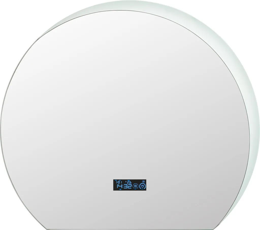 COSTWAY Specchio Bagno LED 70x50 Cm | Asimmetrico Senza Cornice Con 3 Luci E Antiappannamento