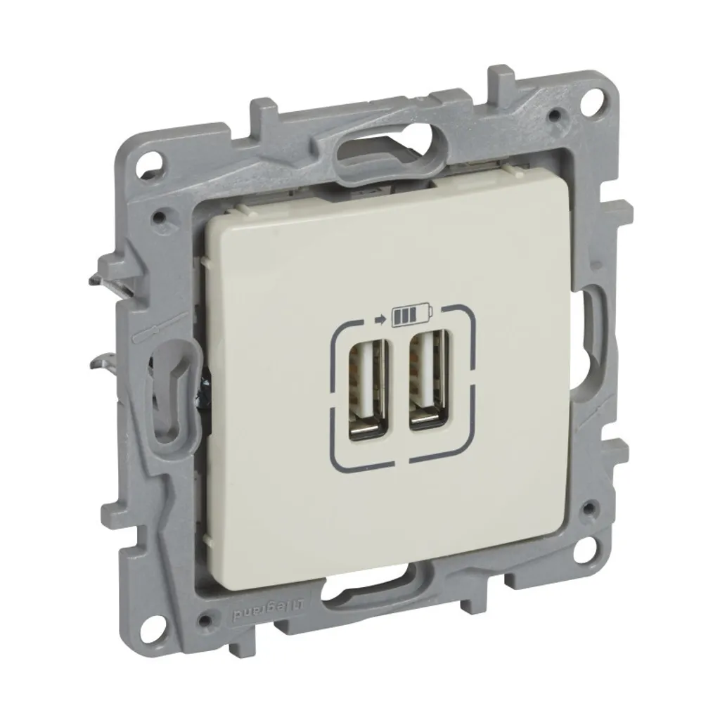 Power Hub Incasso Niloe Legrand USB 2.4A Crema | Smart Charging