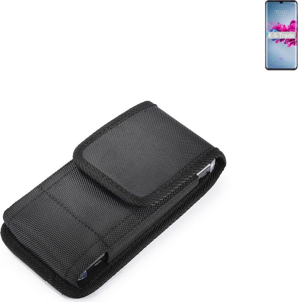 Holster Gürteltasche kompatibel mit ZTE Axon 11 5G Holster Gürtel Tasche wasserabweisend Handy Hülle Schutz Hülle Outdoor schwarz K-S-Trade