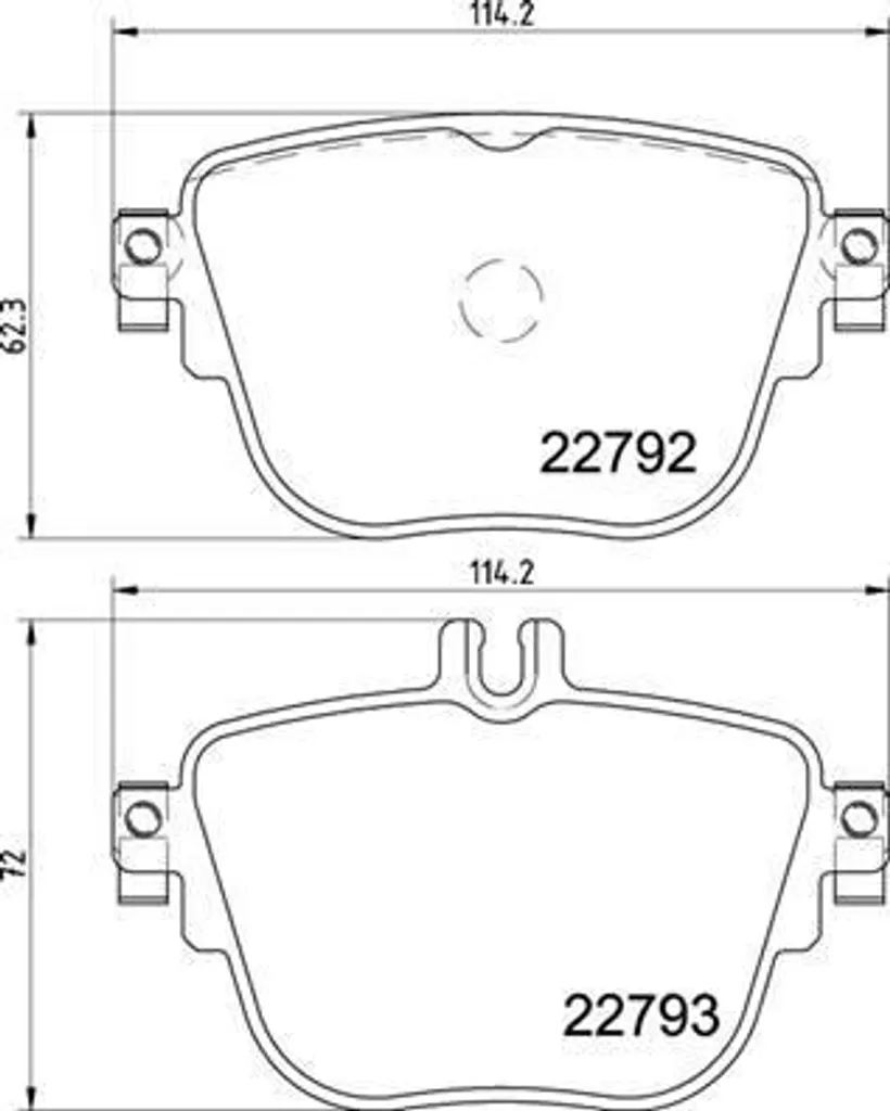 Équipement de Freinage Brembo P 50 141 pour Entretien Mercedes Classe E 213
