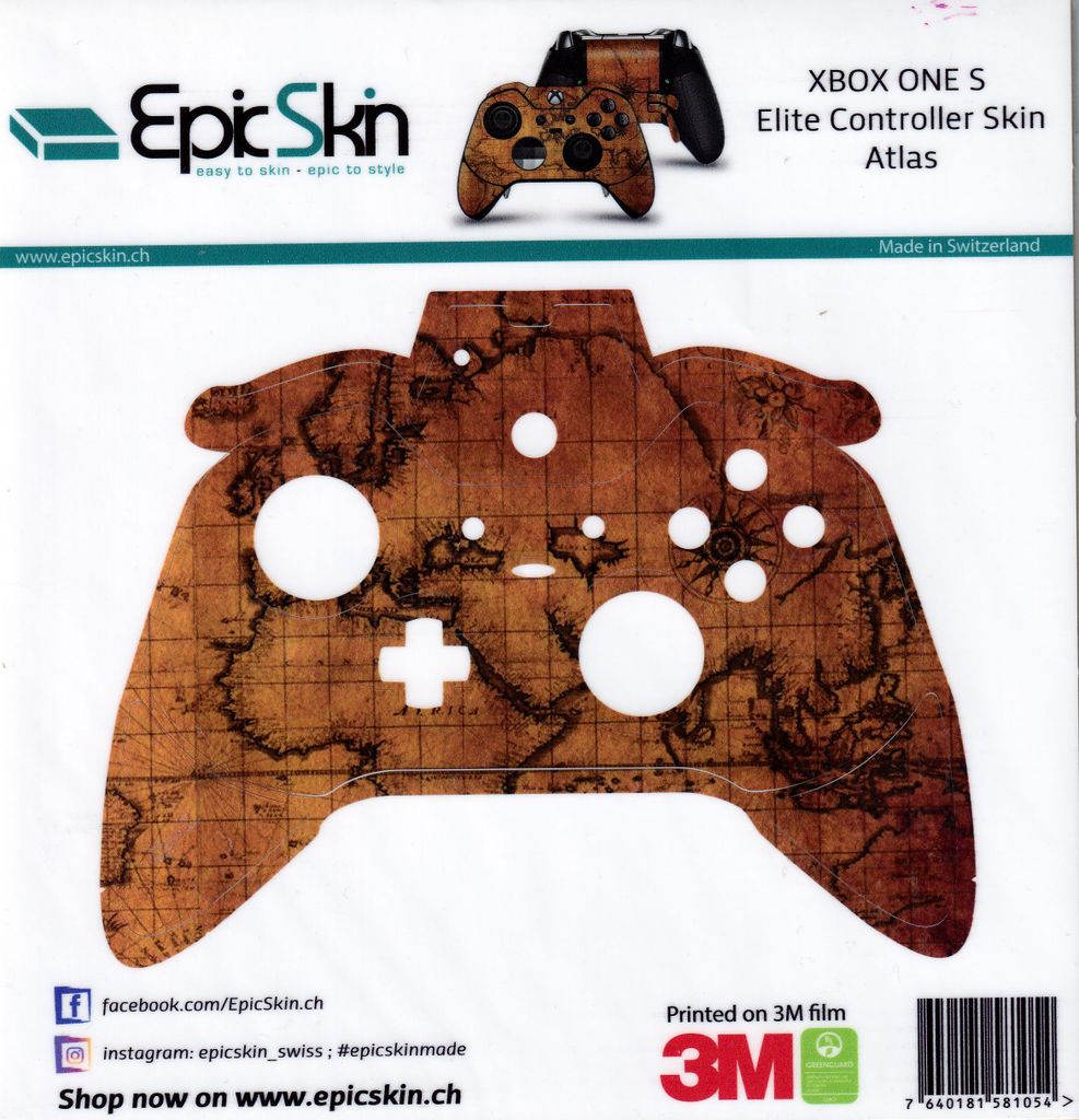XBOX ONE Elite Controller Skin - Design Aufkleber Atlas