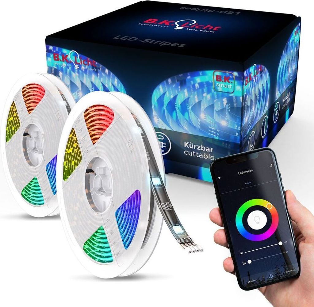 WiFi LED TV Band 4m USB Streifen Smart Home APP Lichtleiste Produktbild 