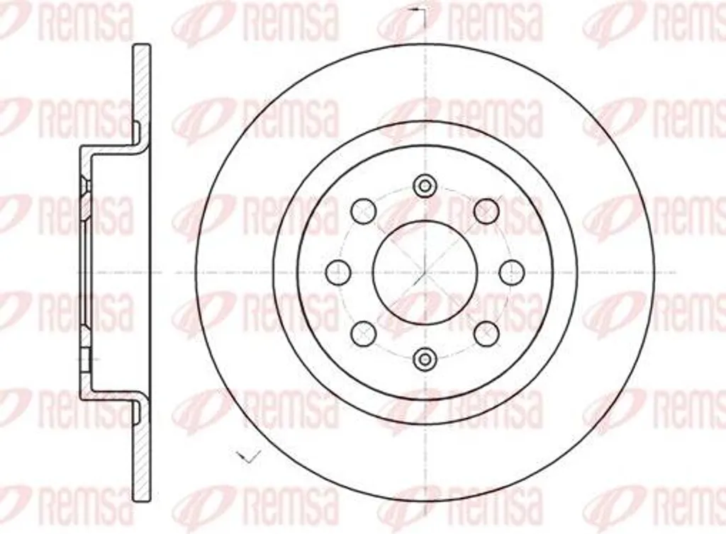 Disque de frein anti-vibration OE 55700592 pour Fiat Grande Punto