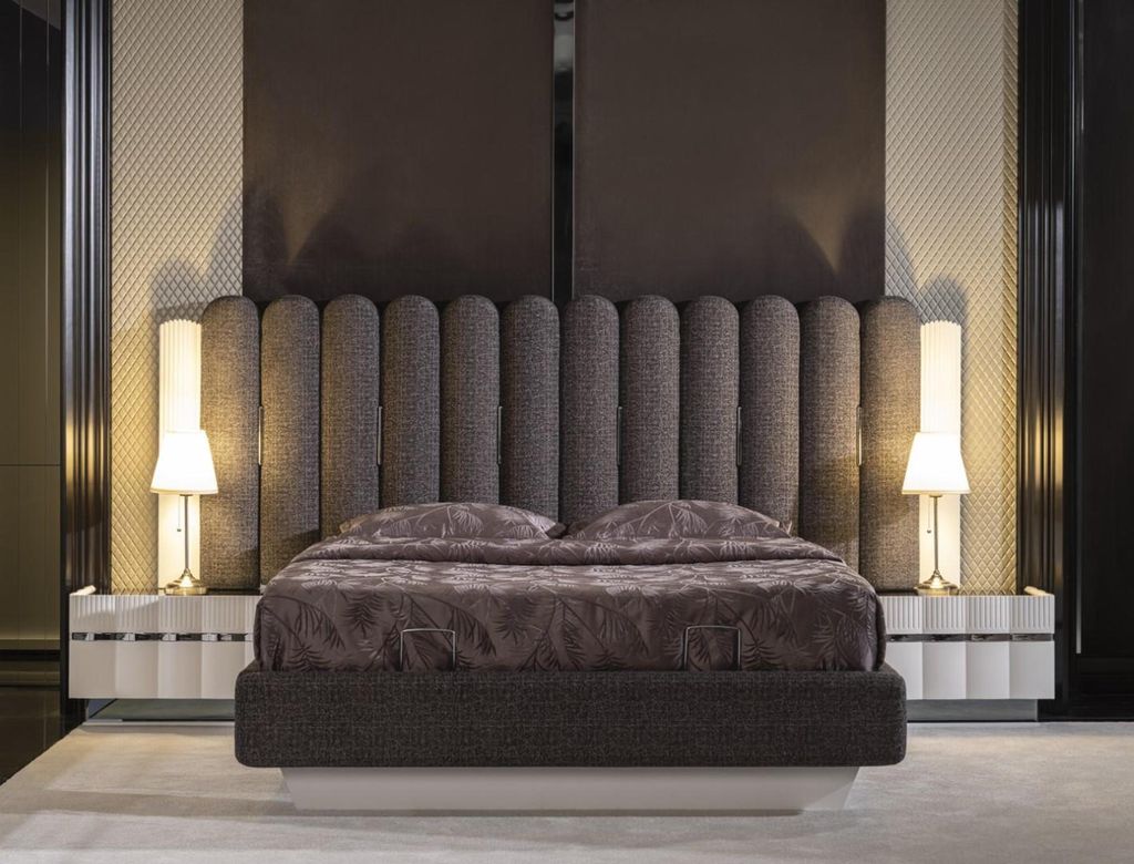 Modern Schlafzimmer Komplettes Set Bett 2x Nachttische Hochwertig Möbel