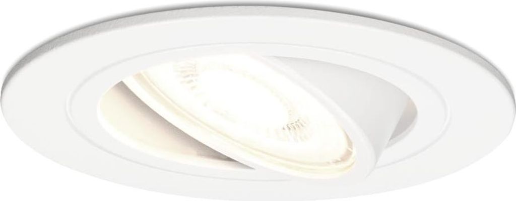 hoftronic LED Einbaustrahler 4W 345lm 4000K Dimmbar Weiß GU10 IP20