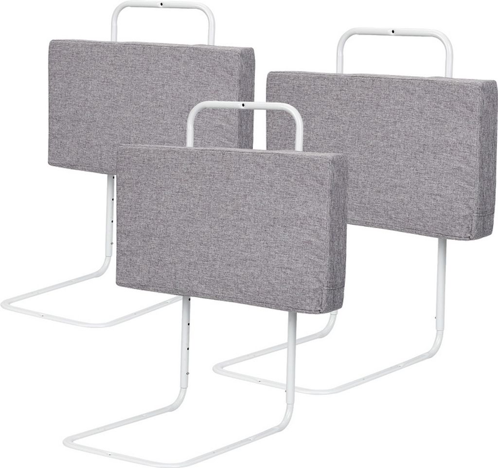 Jiubiaz Bettgitter Rausfallschutz Bett Bettschutzgitter für Kinder 5-Loch Höhenverstellbar Kinderbettgitter Sicherheitsschutz für Kleinkinder B...