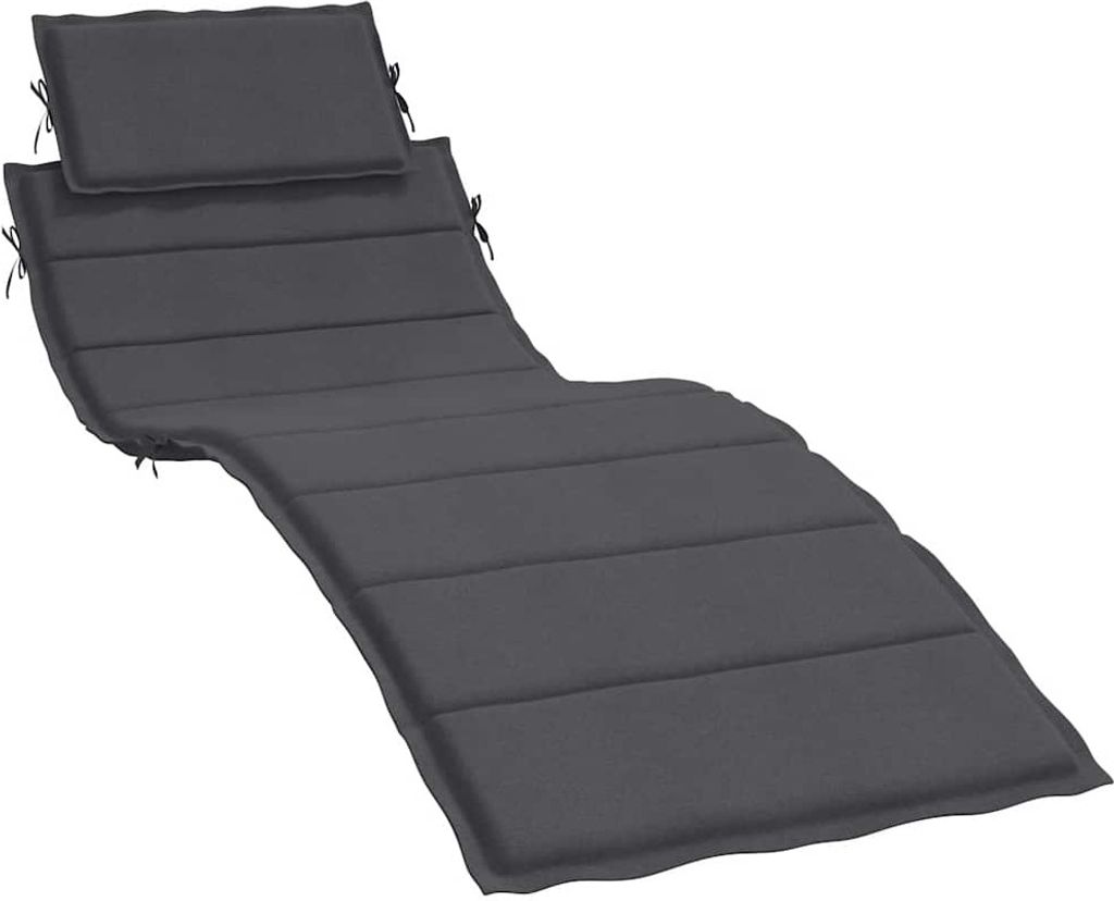 vidaXL Sonnenliegen-Auflage Melange Anthrazit 186x58x4 cm Produktbild 
