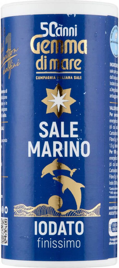 Verkauf Marino jodiertes Salz 125g - Gemma Di Mare Produktbild 