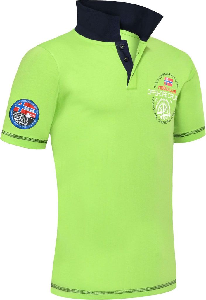 Nebulus Poloshirt CRAIG Herren, Shirt, Sweatshirt, Polo, P5274 - Herren, limettengrün, M