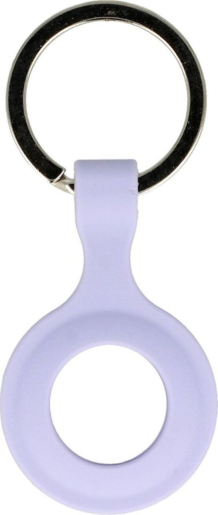 Silikon Case für AirTag Schutz Hülle Cover Schlüsselanhänger Apple AirTag Cover Case Tracker Tasche Lila