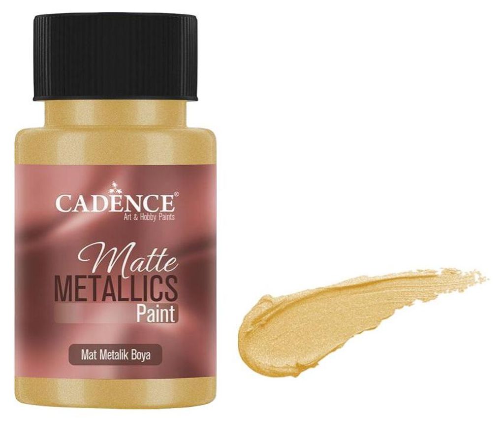 Cadence - Matte Metallic Acrylfarbe - 50ml Pure Gold Produktbild 