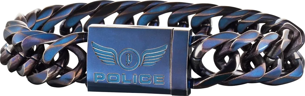 Police S14AGT04B Opinioni e Prezzo | Bracciale Uomo Acciaio Blu IP