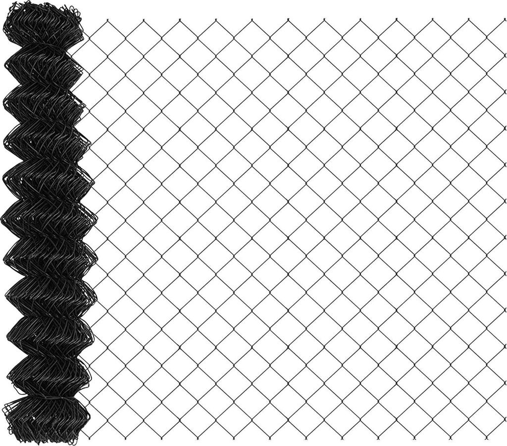 (Robust Möbel)Kettenzaun Grau 10x1 m Stahl NEU946562 - Metallzäune