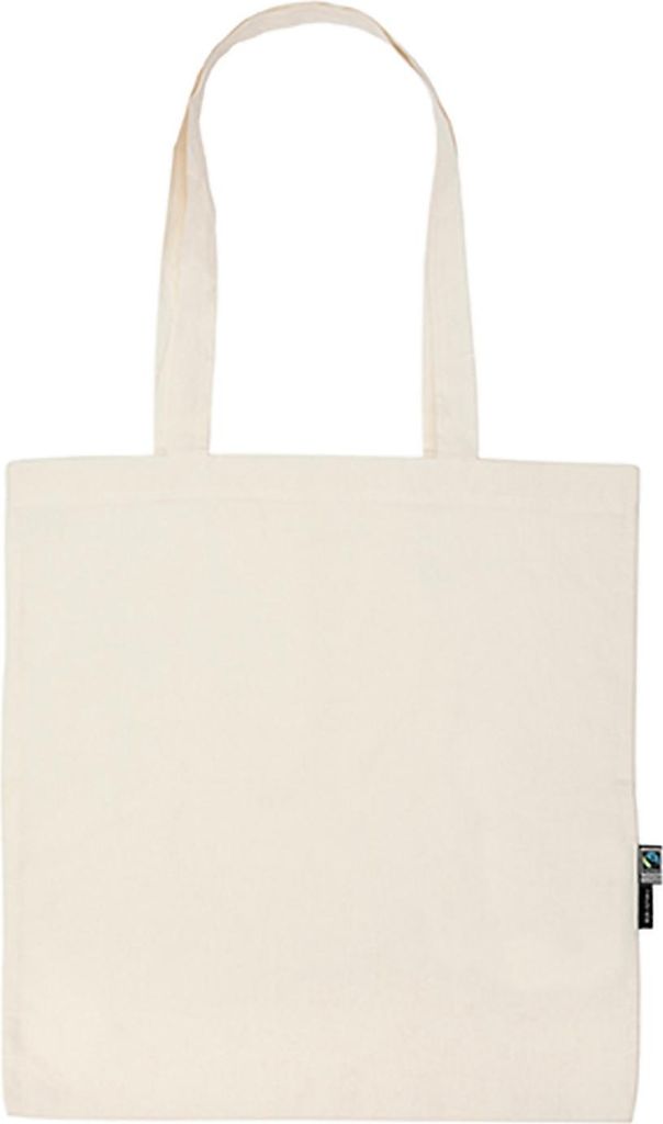 Neutral Shopping Bag With Long Handles