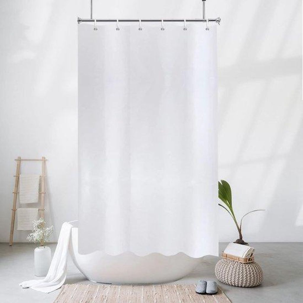 Wasserabsperrvorhang 90 x 180 cm - Wasserabweisend und schnell trocknend, Metallaugen
