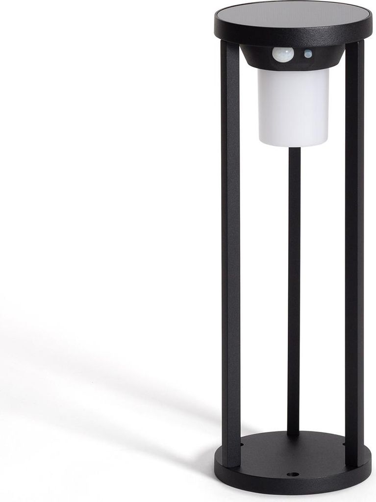 LED Bodenstehleuchte Außen Solar 2W 40cm Aluminium mit Bewegungssensor Eneko Schwarz