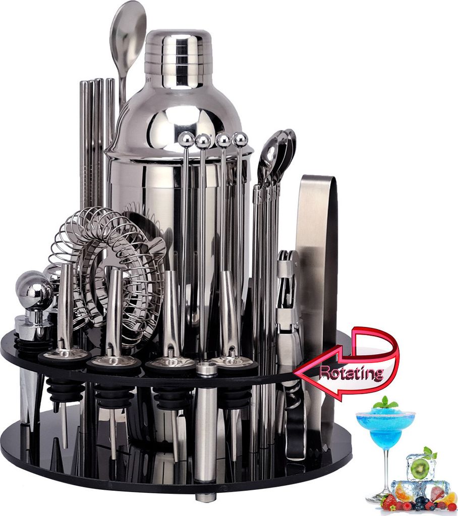 30 Teiliges Bar Cocktail Shaker Cocktail Set Boston Shaker Produktbild 