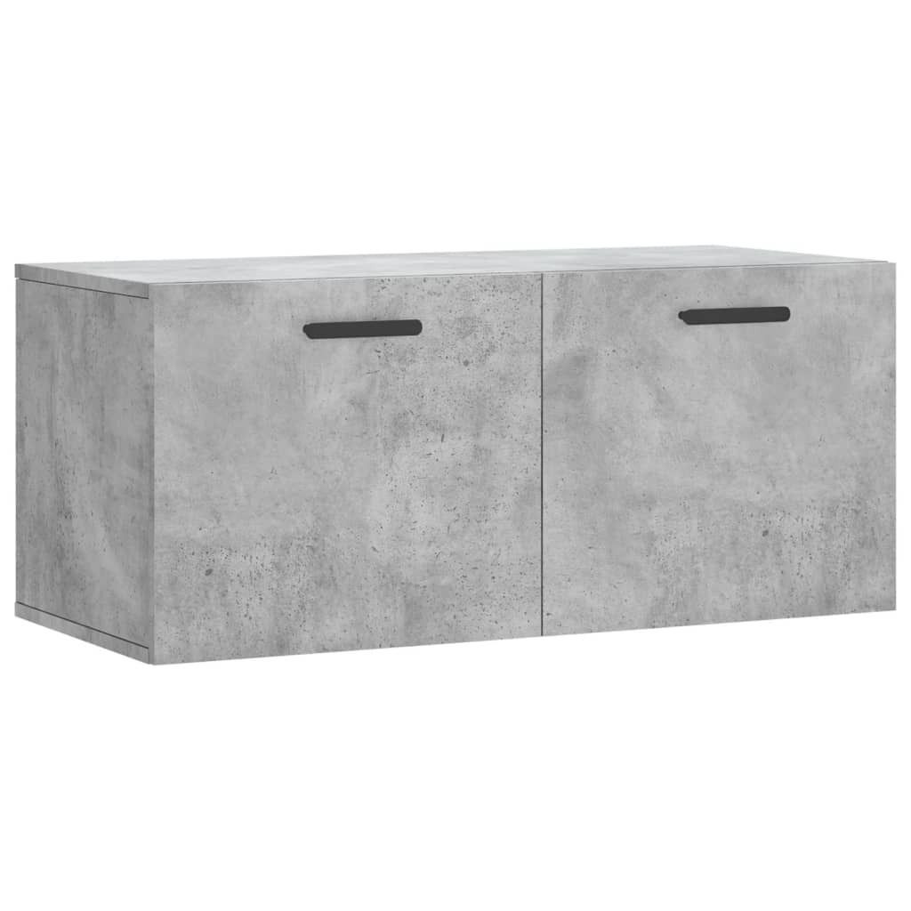 vidaXL Wandschrank Betongrau 80x36,5x35 cm Holzwerkstoff Produktbild 