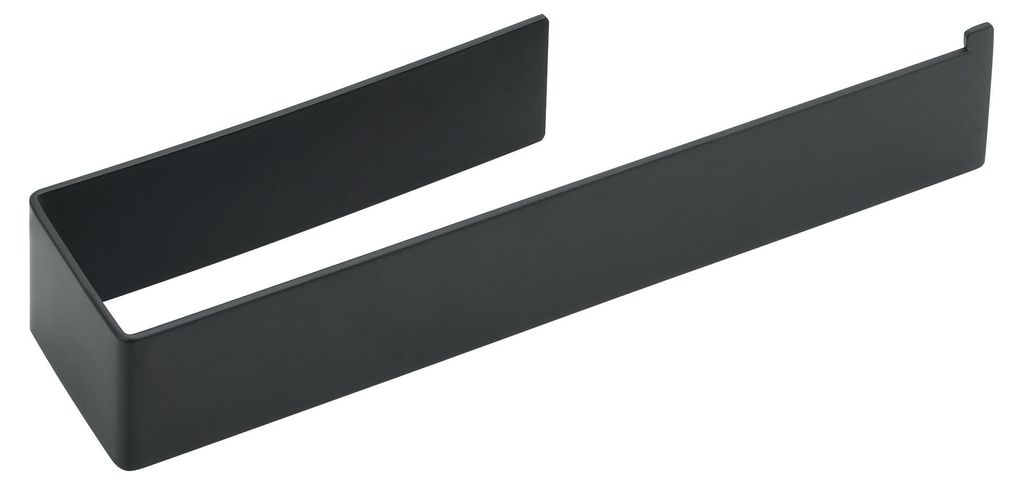 Handtuchhalter ohne Bohren, 25CM 304 Edelstahl Handtuchstange zum Kleben für Bad & Küche,Modernes Design (Schwarz)