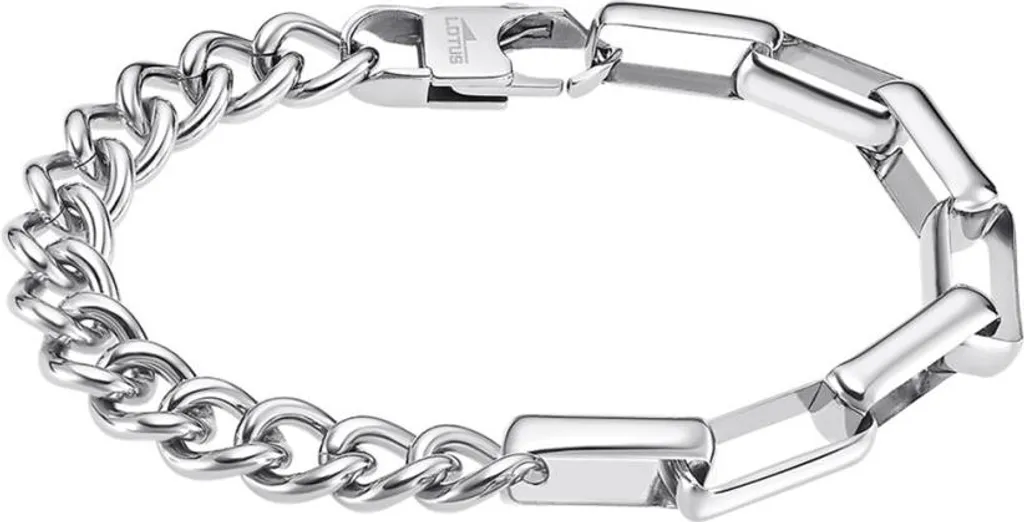 Bracelet Homme Lotus LS2307-2/1 Acier Inoxydable Maillons Larges et Fins