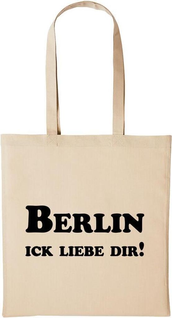Huuraa Baumwollbeutel Berlin Ick Liebe dir! Geschenk Produktbild 