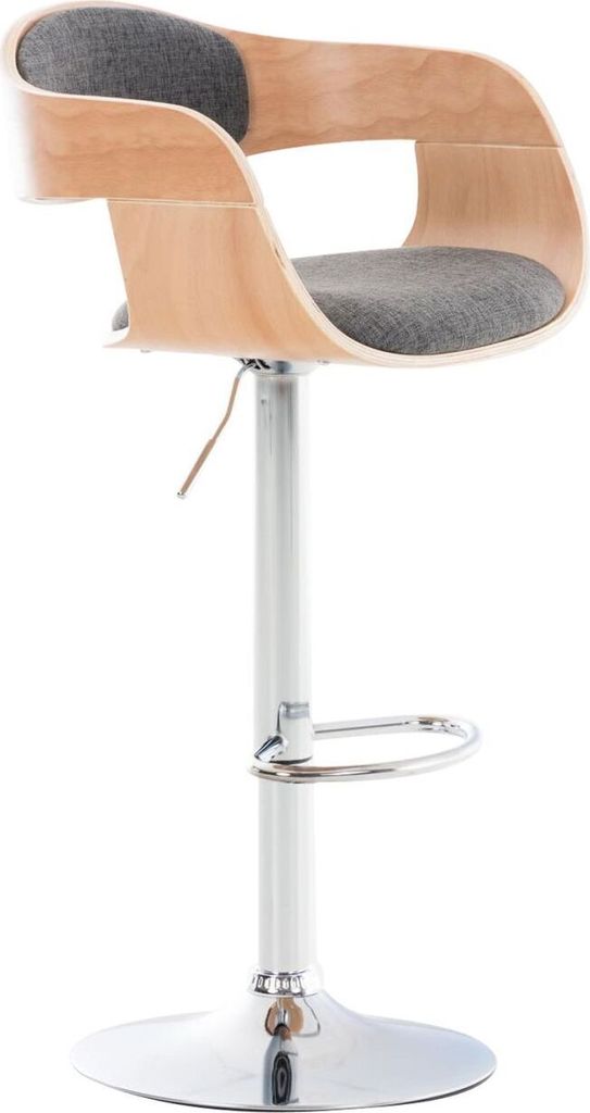 Barhocker Kingston C Stoff natura/hellgrau